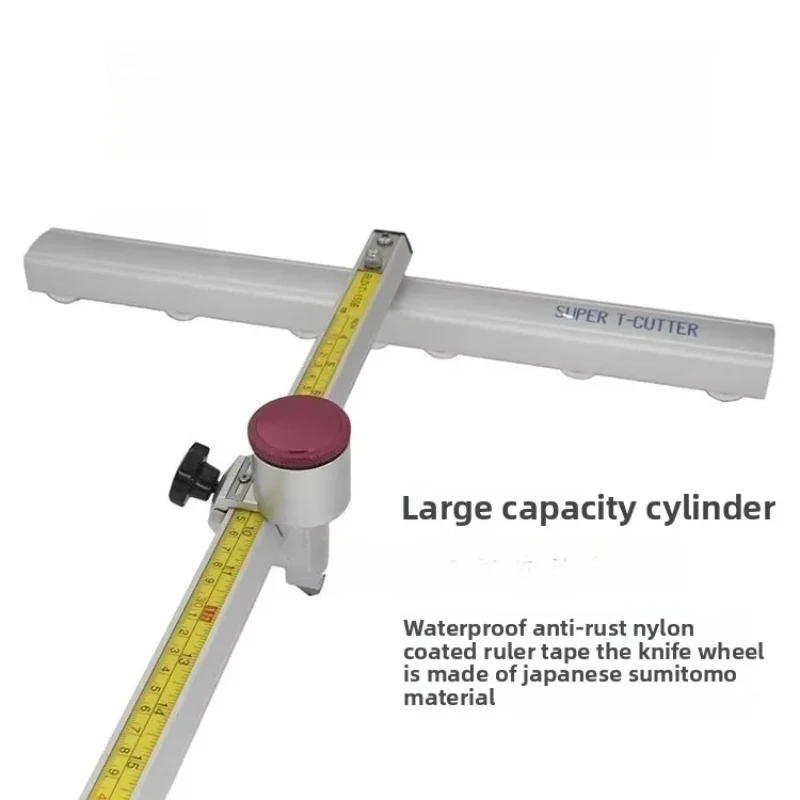 

​​Adjustable Long Reach Glass Cutter 60-210cm, T-Shape Handle for Straight Cuts on Large Mirrors and Glass Sheets​​