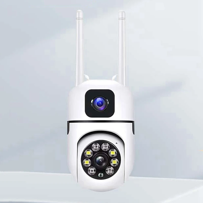 ABSQ-HD Smart Surveillance Camera Indoor HD Dual-Lens Dual-Screen Linkage Surveillance Camera 360° Rotation Two-Way Voice