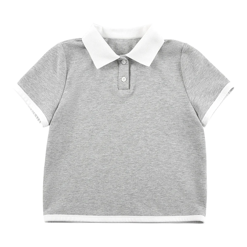 T-shirt sans manches pour enfants, vêtements unisexes, pur coton, solide, court, mode décontractée