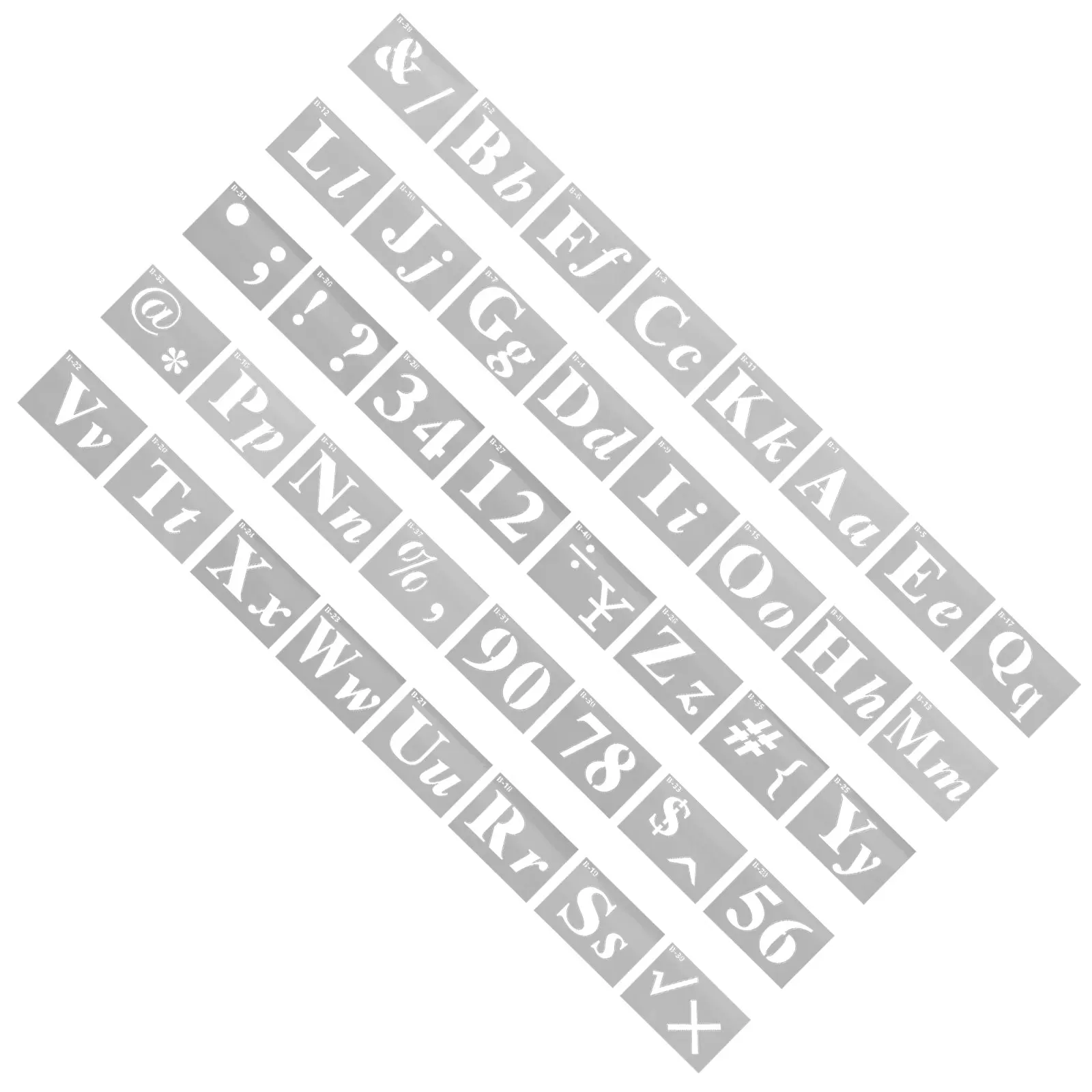 DIY 再利用可能な洗えるプラスチック文字ステンシル壁画ハンドアカウント装飾小さなスプレーステンシル日常使用アート