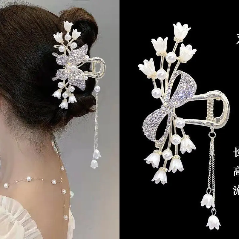 Gu Fengling Orchid ผีเสื้อพู่จับคลิปผลิตภัณฑ์ใหม่แผ่น Elegant High end Luxury ผู้หญิงตกแต่ง