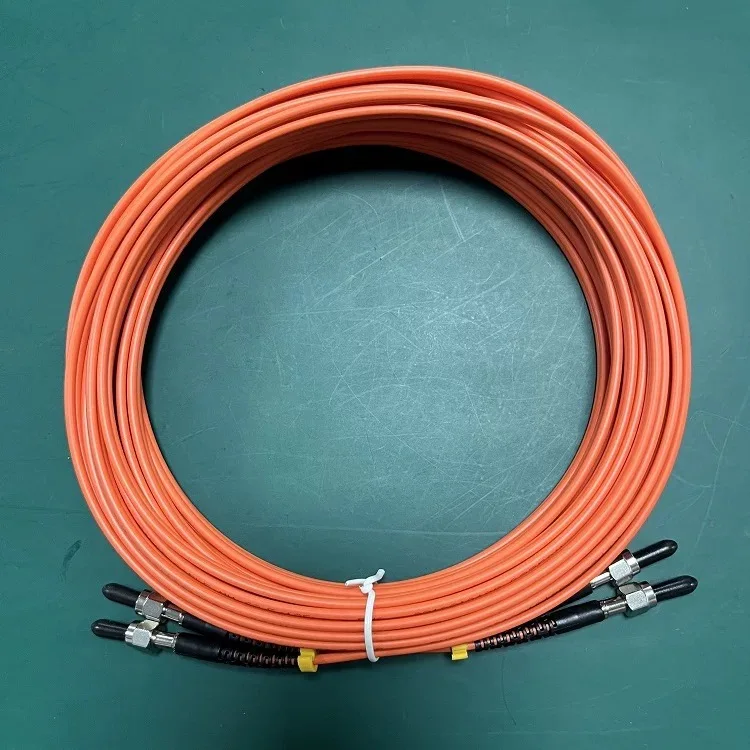 멀티모드 DX 금속 페룰 ELINK 섬유 패치 코드, SMA905, OM1 OM2 듀플렉스, 20m, 10m, 5m, 30m, SMA-SMA SMA905, 2.0mm, 3.0mm, 1m-50m