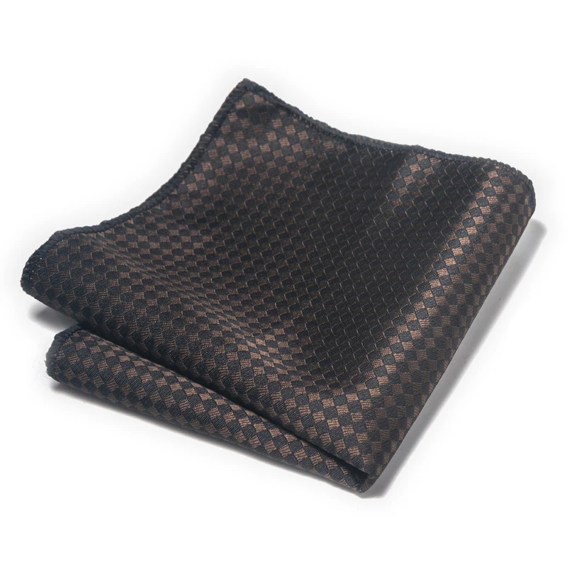 高品質ブランドハンカチスーツアクセサリーブルーグレーストライプ男性用フィットビジネスフォーマルパーティーホリデー