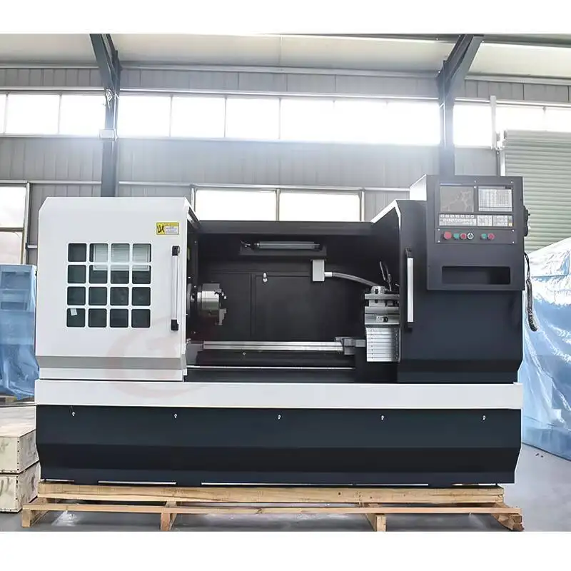 공장 가격 Ck6150 2000 CNC 선반 단일 스핀들 중형 평상형 자동 수동 등급 Fanuc Siemens GSK 제어 모터
