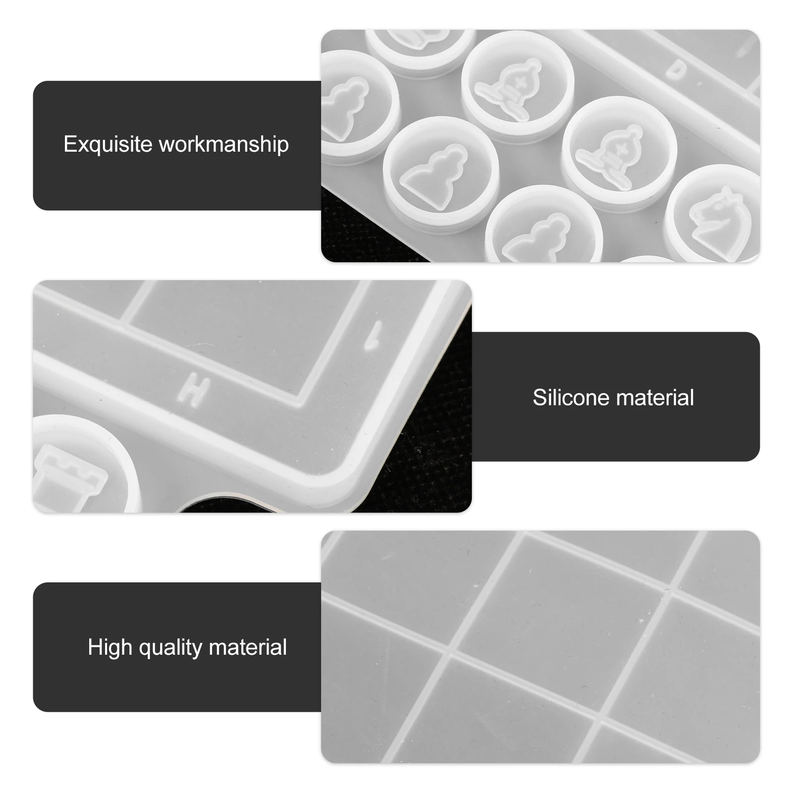 

2 шт. силиконовые формы для шахматной доски для смолы, DIY формы для силикагеля, литейные шашки