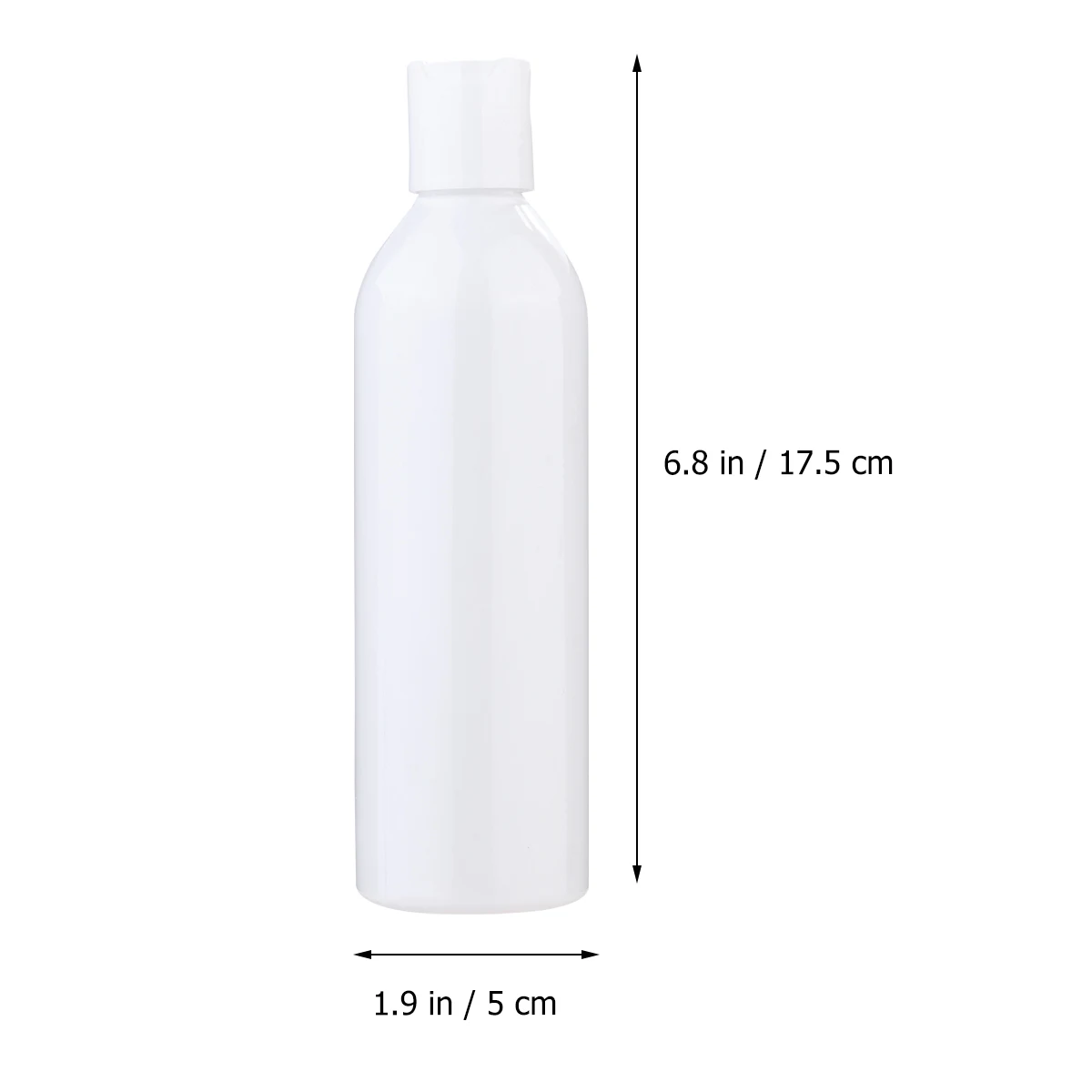 

Travel Size Shampoo Bath Lotion Bottles White Plastic Containers Portable Mini Empty Refillable Reusable EcoFriendly NoLeakage