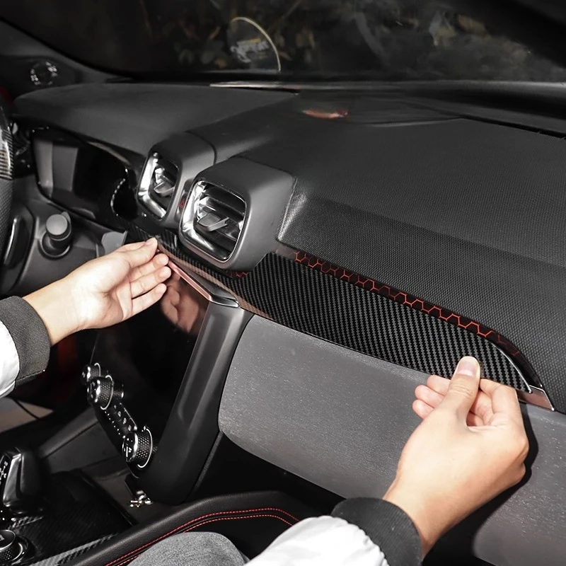 

Для LYNK & CO 0203/03 + 2018-2022 модификация интерьера из углеродного волокна с рисунком центрального управления воздуховыпускное отверстие декоративная полоса рамка