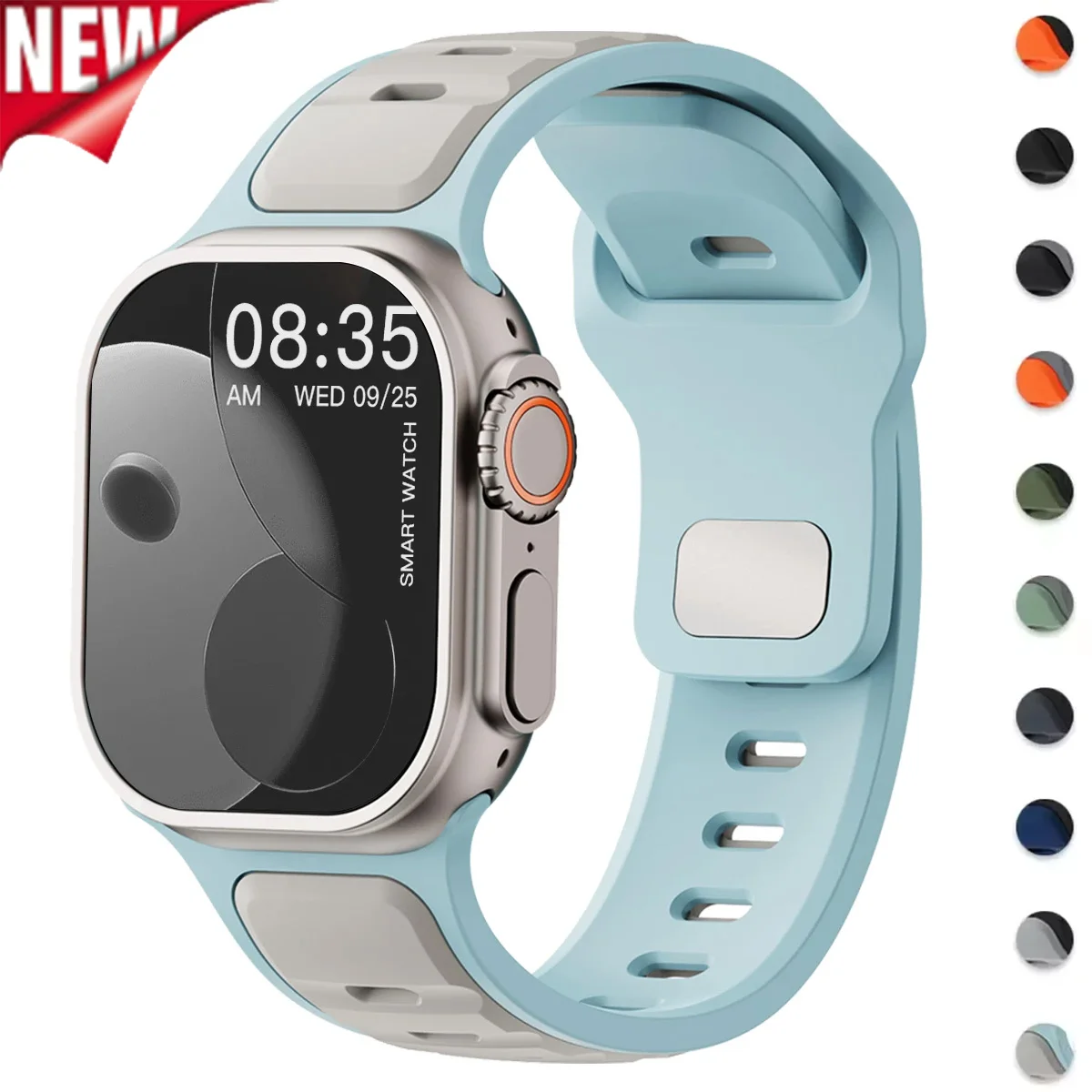Heiß begehrt: Silikon-Sportarmband für Apple Watch Series 11, 10, 9, 8, 7, 6, 5, 4, SE3, Ultra 3, 2 – passend für 49mm, 46mm, 45mm, 44mm, 42mm, 41mm, 40mm