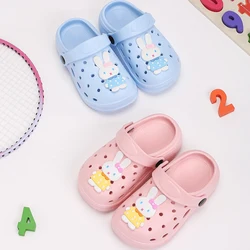 Children'S Cartoon Anti-Slip Outdoor Shoes Soft Slippers Boys and Girls Bathroom Slippers Super Cute Baby Home Hole Shoes