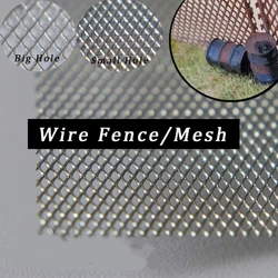 1pc 10*24cm Miniature Metal Mesh HO Railway Train Barbed Wire Fence Tank Model Filter Mesh DIY Model Making Kits for Diorama