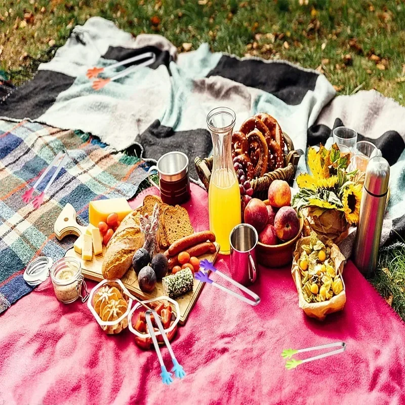 5 Stück Mini-Zange, handförmige Silikon-Lebensmittelzange, 12,7 cm große Kinderzange für Zuckerwürfel, Küchenzange, perfekt für Kinder – Detail 5