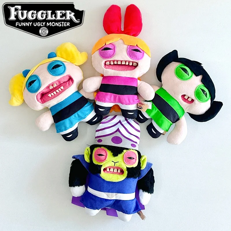 

Fuggler Funny Ugly Monster Official Authentic The Powerpuff Girls Plush Dolls Blossom Bubbles Buttercup Mojo Jojo Gift For Kids