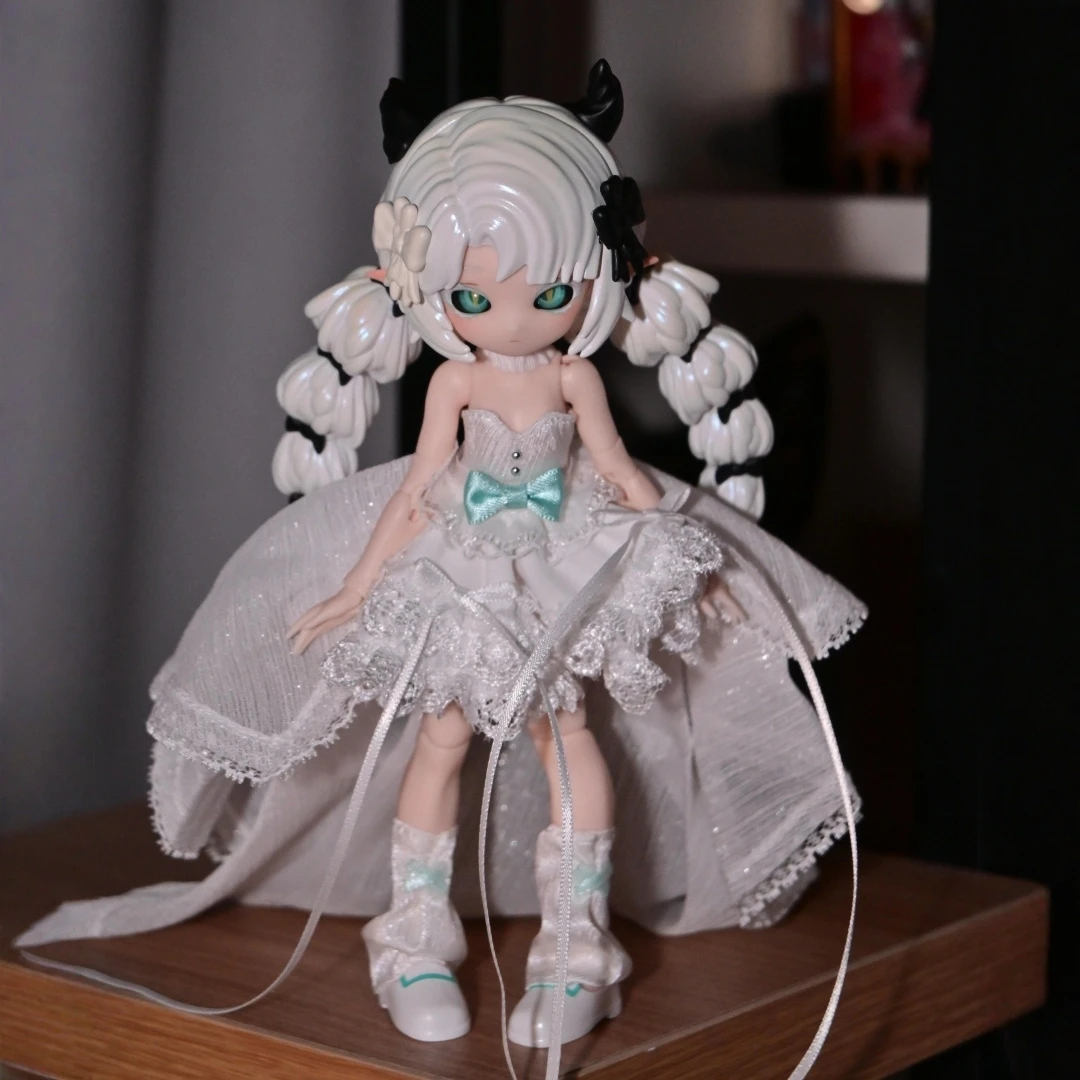 Genuine Mushroom Mycelium Naming Series 1/12 Action Figure Bjd Blind Box Cute Anime Character Model Decoration Collect Toy Gift