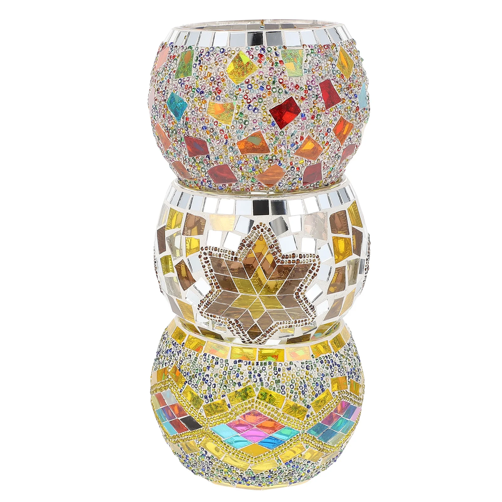 

3Pcs Household Candleholders Clear Glass Candlestick Decorative Table Ornament for Banquet Dating Home Interior Design