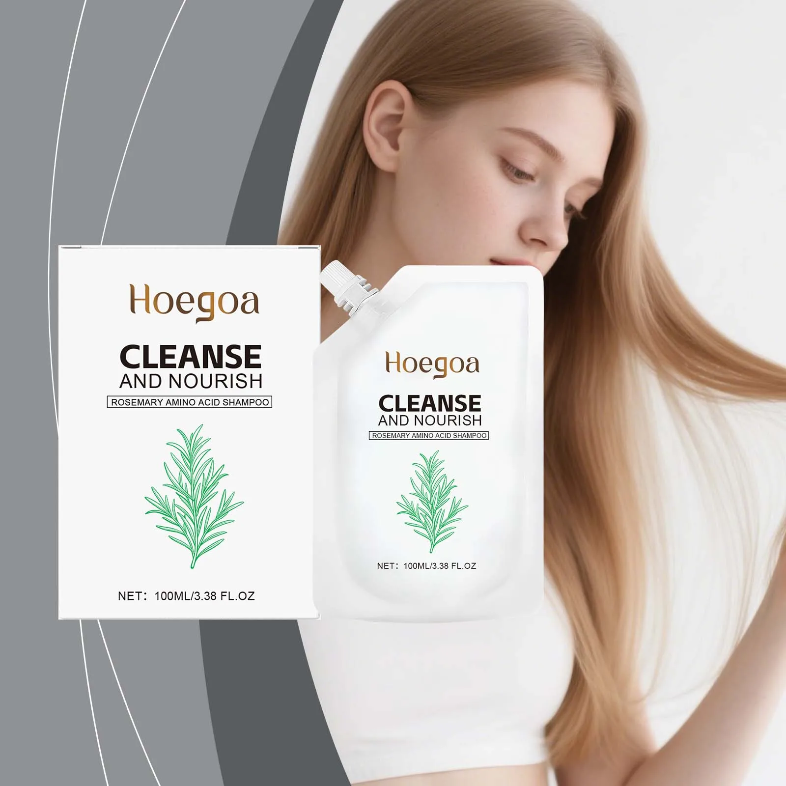 

Rosemary Shampoo - Refreshing and gentle, cleanses and smooths hair with shine, rich foam for daily care