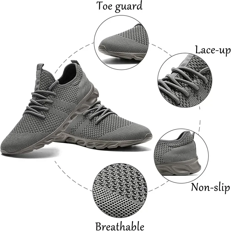 Hot Sale Light Running Shoes Comfortable Casual Men\'s Sneaker Breathable Non-slip Wear-resistant Outdoor Walking Men Sport Shoes