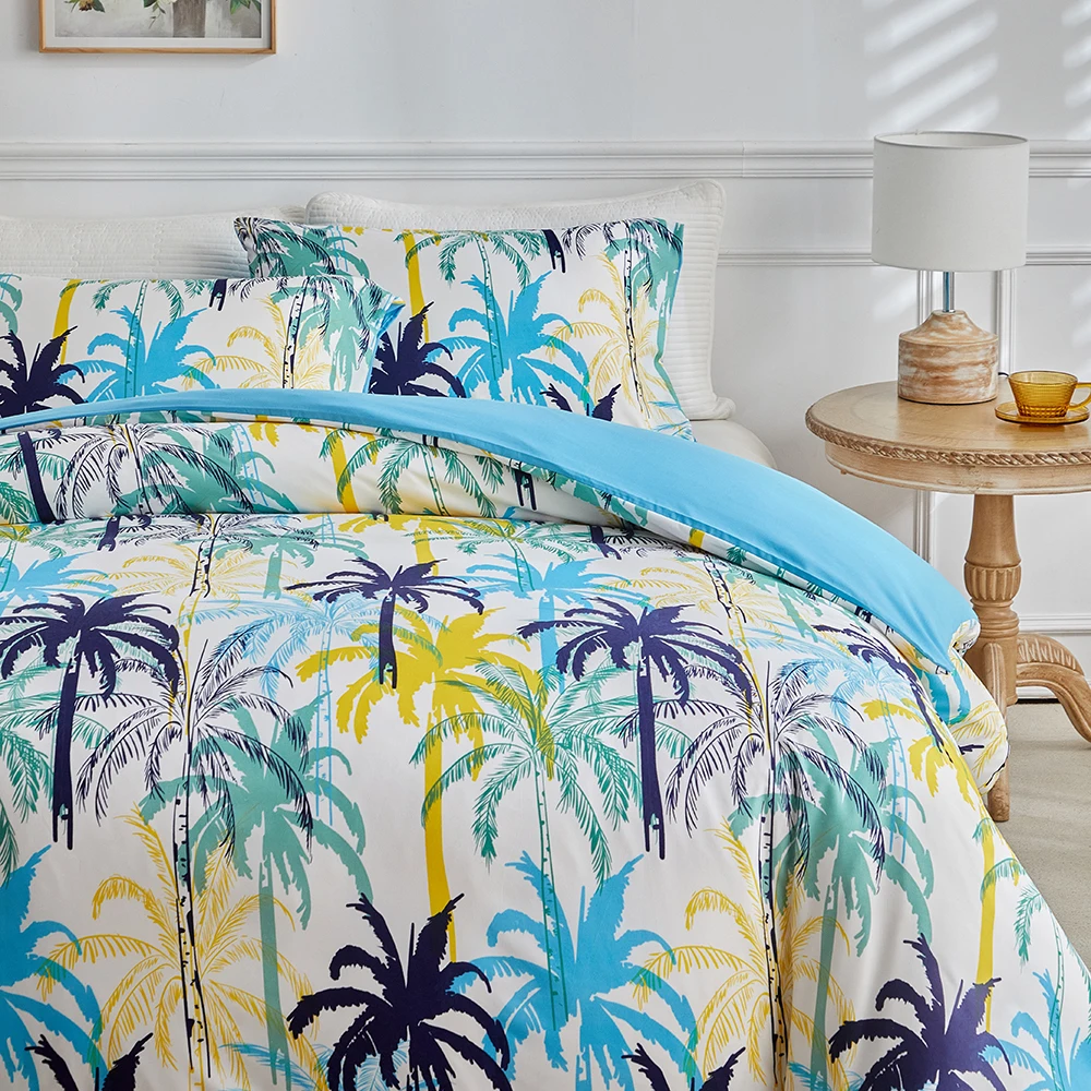 Duvet Cover Bedding Set Twin Full Queen King Size 135x200 Quilt Cover 240x220 Double Single Coconut Tree Bed Linen 200x200