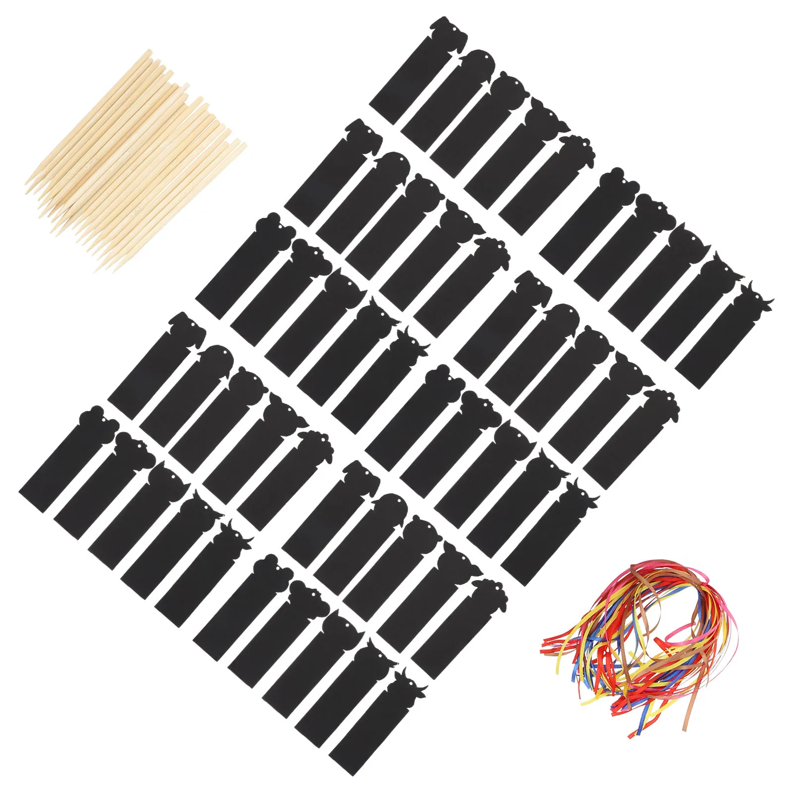 1 مجموعة الأطفال بطاقات الصفر الحيوانات موضوع DIY الإشارات المرجعية الحرفية مجموعة غرامة صنعة متعددة الأغراض قلادة هدية للأطفال التعلم #3