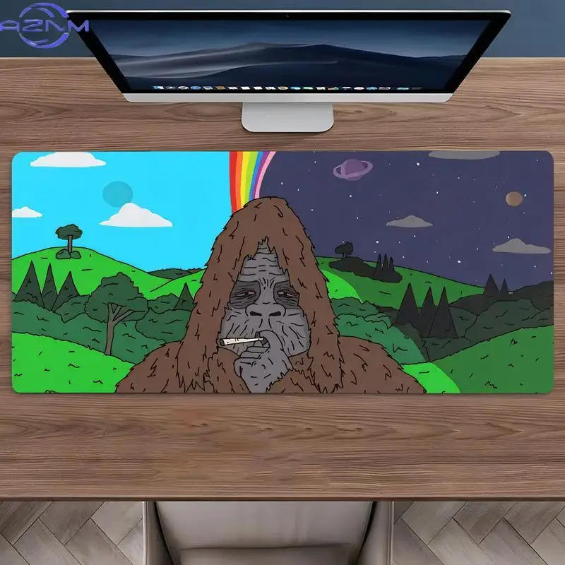 Brand Bigfoot Iron Art Mouse Pad Non Slip Gaming Desk Mat Cute Cartoon Gift Extra Large Desktop Protector