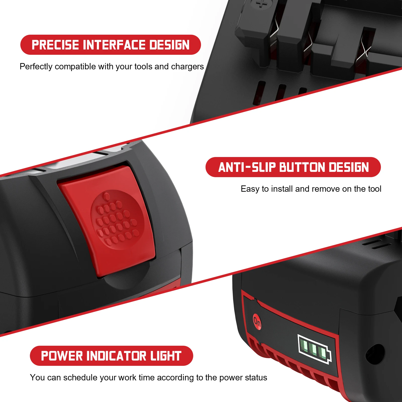 Dla Bosch 18V kopia zapasowa 6000mah bateria do Bosch BAT618 BAT618G BAT609 BAT614 BAT619 przenośny zamiennik światła robocze baterii