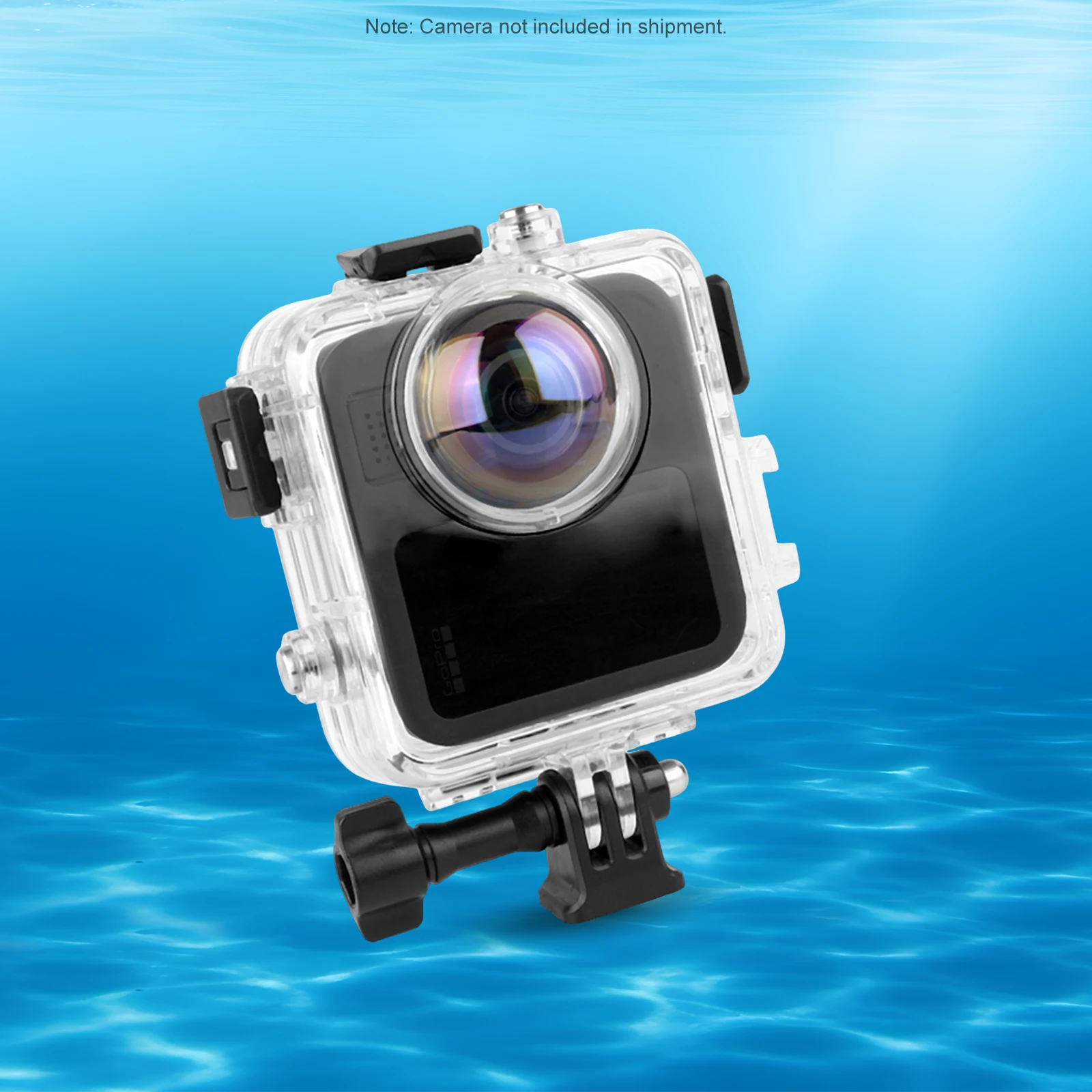 

For GoPro MAX2 Clear Dive Case Leak-Proof Panoramic Action Camera Case Fully Invisible Diving Shell for Surfing & Rafting & Pool