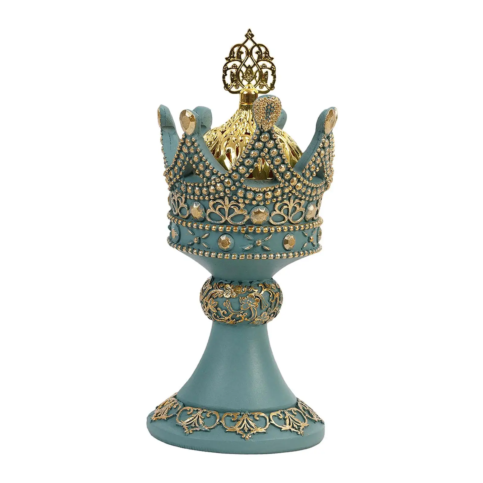 Incense Holder for Cones with Cover Desktop Decoration Incense Burner Resin for