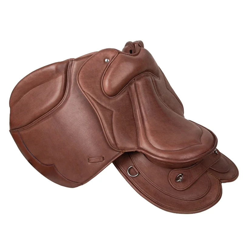 Cowhide Endurance Saddle Saddle, Equestrian Riding Saddle, Harness 8202088