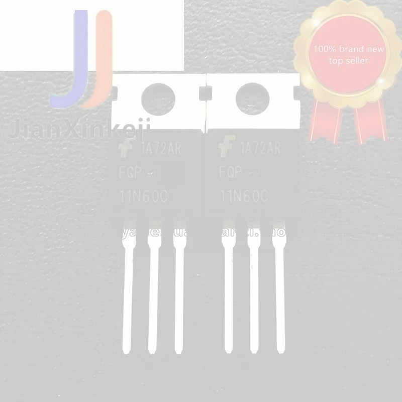 10pcs 100% orginal new FQP11N60C 11N60 field effect tube N channel 11A600V straight plug TO-220 connection