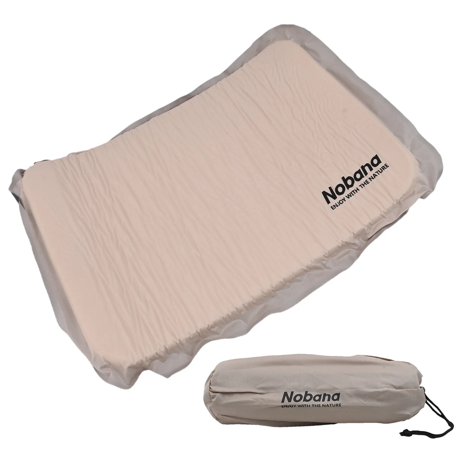 /Self /Inflating /Camping Pillow Ergonomic Memory Foam Neck Support Soft 30D Fabric Automatic Inflation For Outdoor Hiking Trave