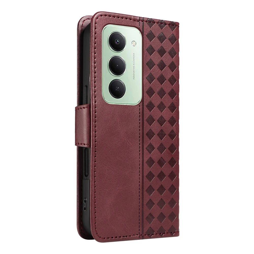 Magnetische Flip-Lederhülle für Xiaomi Redmi 15 15C 14C 13 13C 12 A5 4G 5G Poco C85 169 171 173 Premium Brieftasche mit Kartenfach – Detail 17