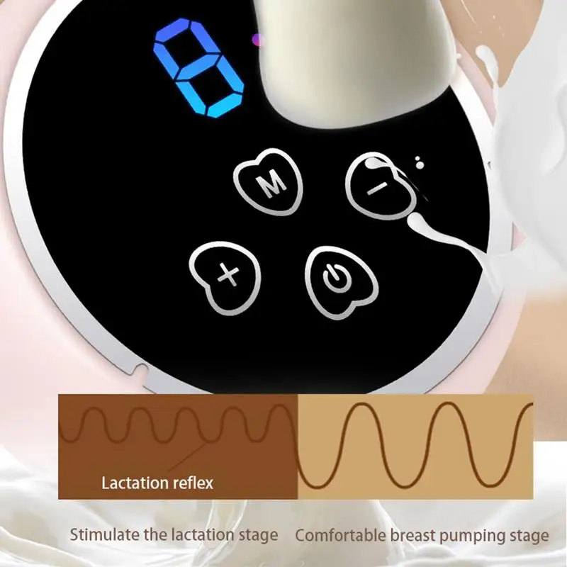 Tiralatte elettrico 4 modalità e 9 livelli tiralatte estrattore di latte in Silicone a basso rumore portatile ricaricabile