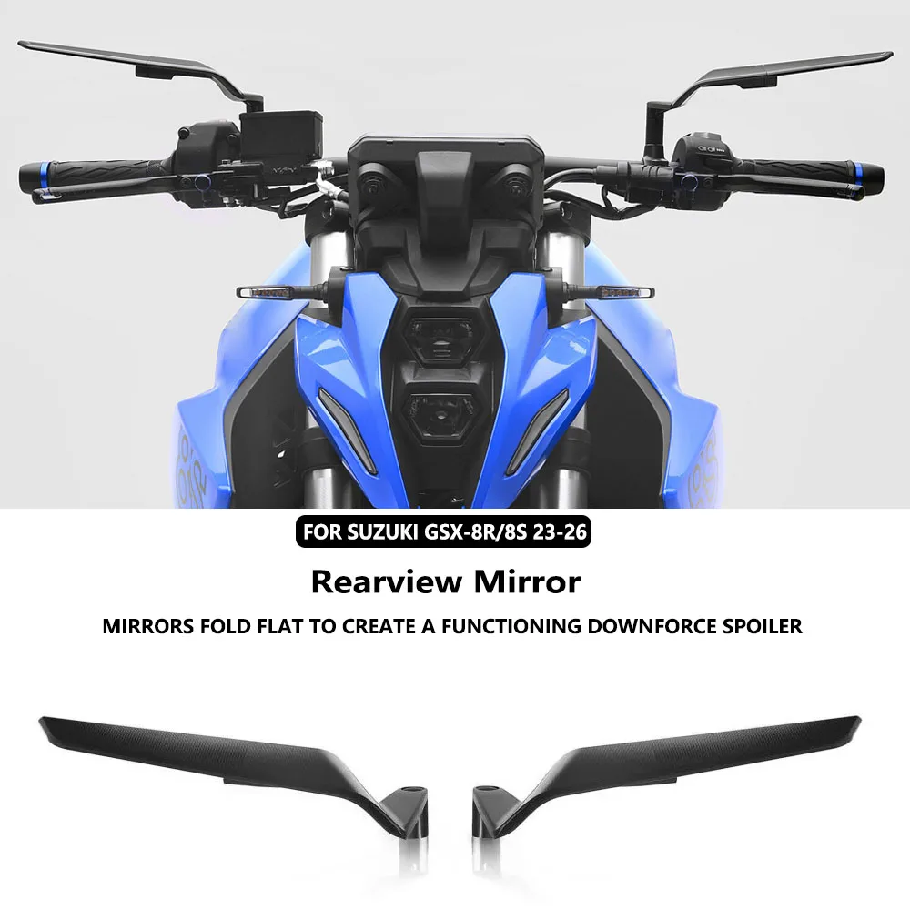 

Зеркала заднего вида CNC с антибликовым покрытием 360° для мотоциклов SUZUKI GSX-8S 2023-2026 (воздушные аэродинамические крылья) ° Регулируемый
