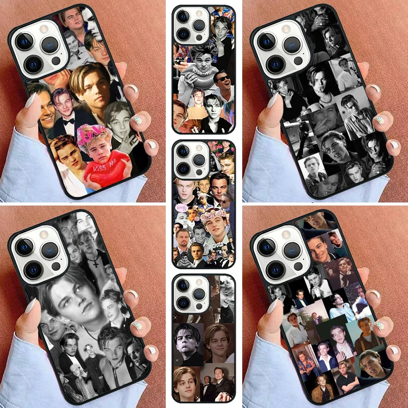 Leonardo Dicaprio Collage Phone Case For iPhone 16 15 14 Pro Max 11 13 12 Mini Max SE 2020 6S 7 8 Plus Cover Capa