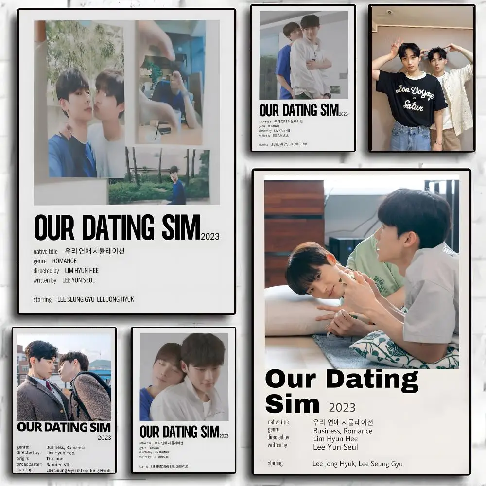 TV Series Our Dating Sim Poster Living Room Bedroom Party Bar Decor Moisture-proof Art Wall Painting