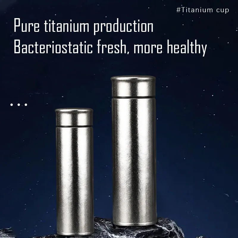 

Pure Ttanium Thermos Cup,Mug,Double Layer Vacuum Flasks,Long-term Heat Preservation Drinkware,Large Capacity Water Bottle,480ml