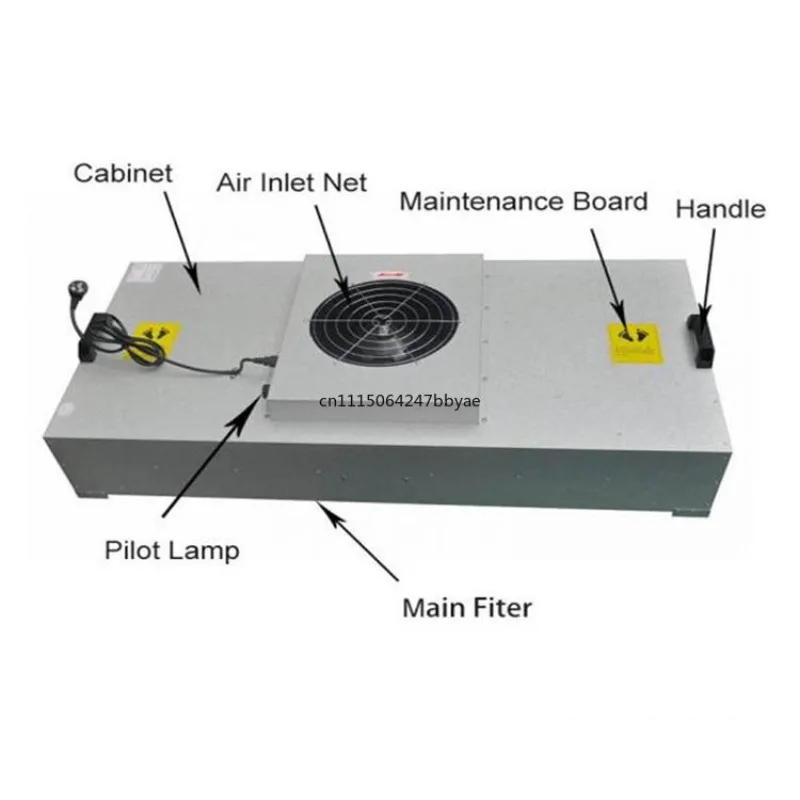 For FFU Fan Filter Unit with HEPA H14 Filter Cleanroom Laminar Flow Hood Air Purification Equipment ISO Standard