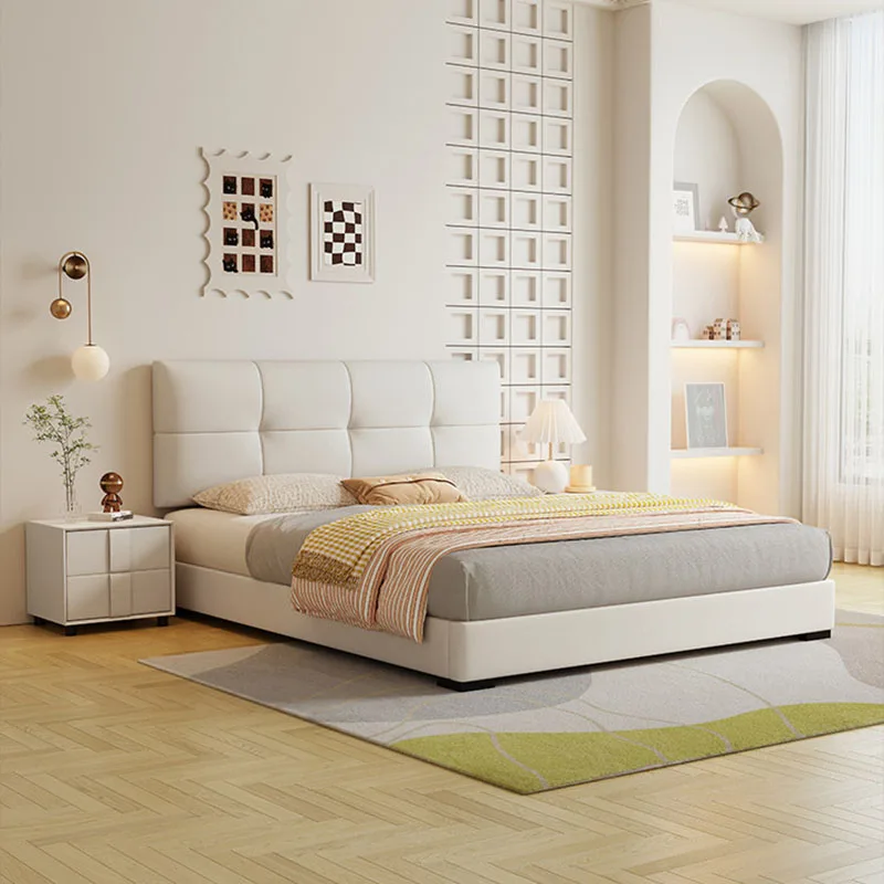 Baby Double Bed Mobile Sleeping Design Princess Wooden Girls Modern Luxury Bed Children Letto Matrimoniale Trendy Furniture