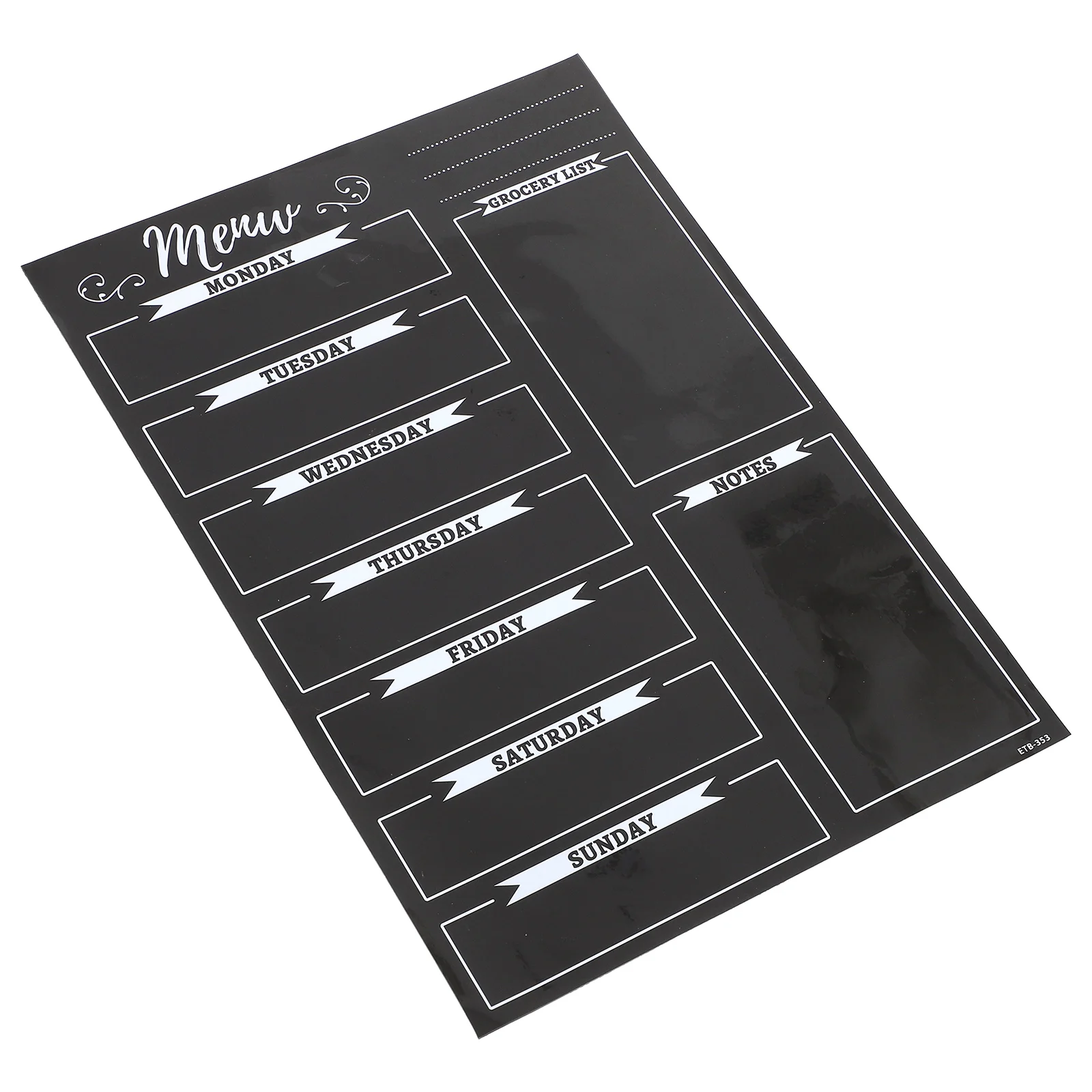 

Magnetic Blackboard Dry Erase Board Fridge Sticker Reusable Menu Note Pad Smooth Writing Kitchen Home Supplies