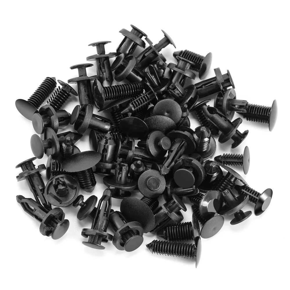 60Pcs Car Clips Fastener Screws Bumper For Ford Focus 2 1 Fiesta Mondeo 4 3 Transit Fusion Ranger Mustang KA S-max