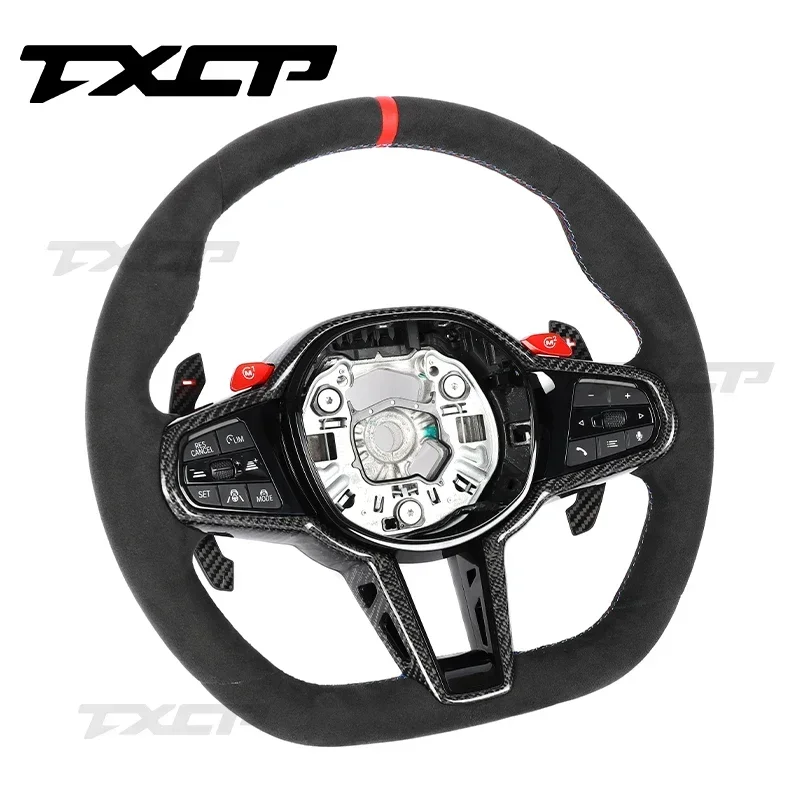 

M5 f10 f11 F07 F01 F02 F03 F04 F06 F12 кожаный руль из углеродного волокна, высококачественное обновление