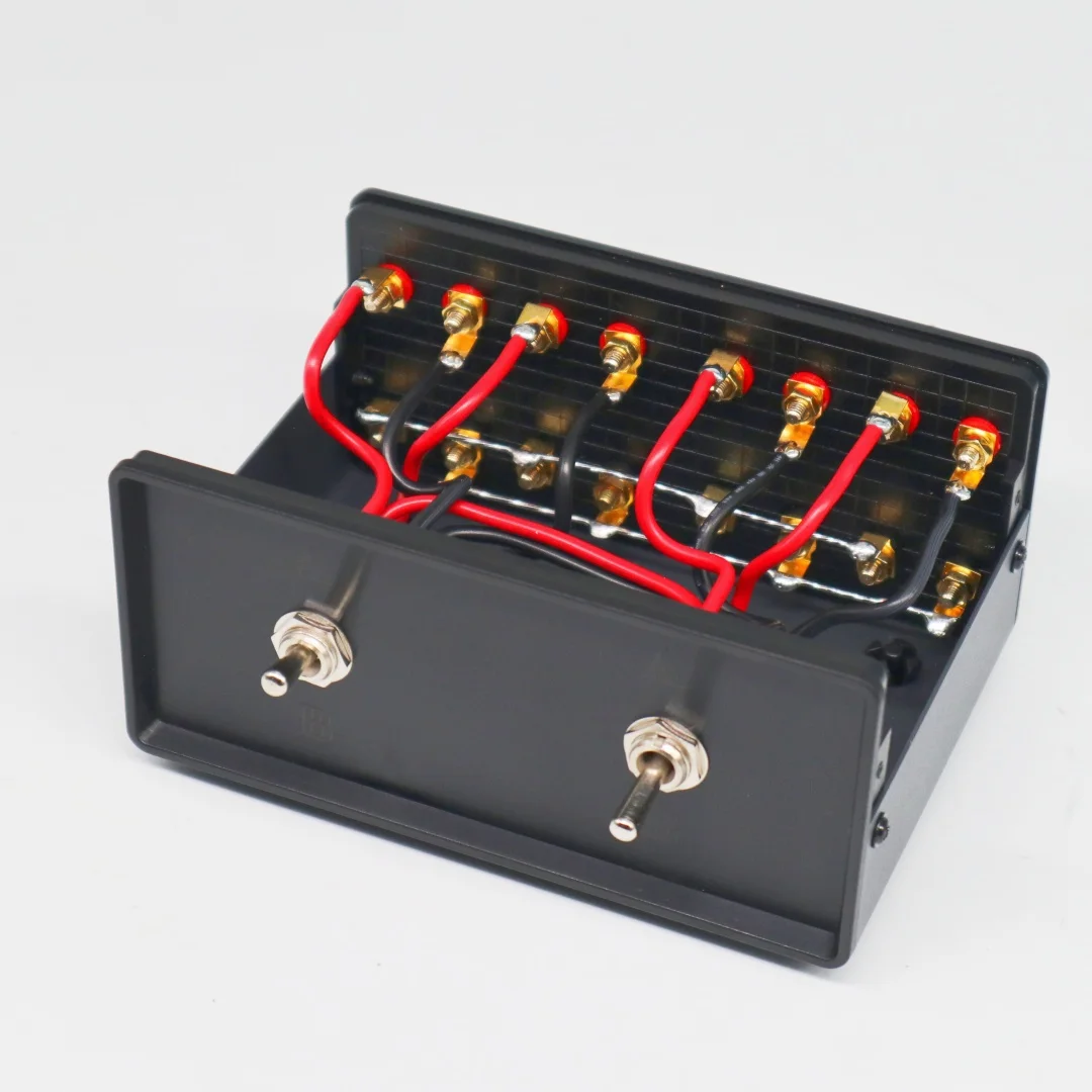 2-IN-2-OUT Power Amplifier / Speaker Switcher Box Stereo Audio A/B Selector Splitter