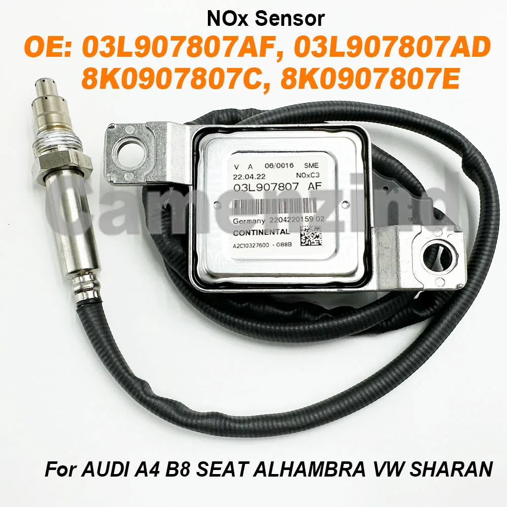 

03L907807AF 8K0907807C 8K0907807E 03L907807AD 5WK96737 Nitrogen Oxide Nox Sensor For AUDI SEAT ALHAMBRA VW SHARAN 03L907807
