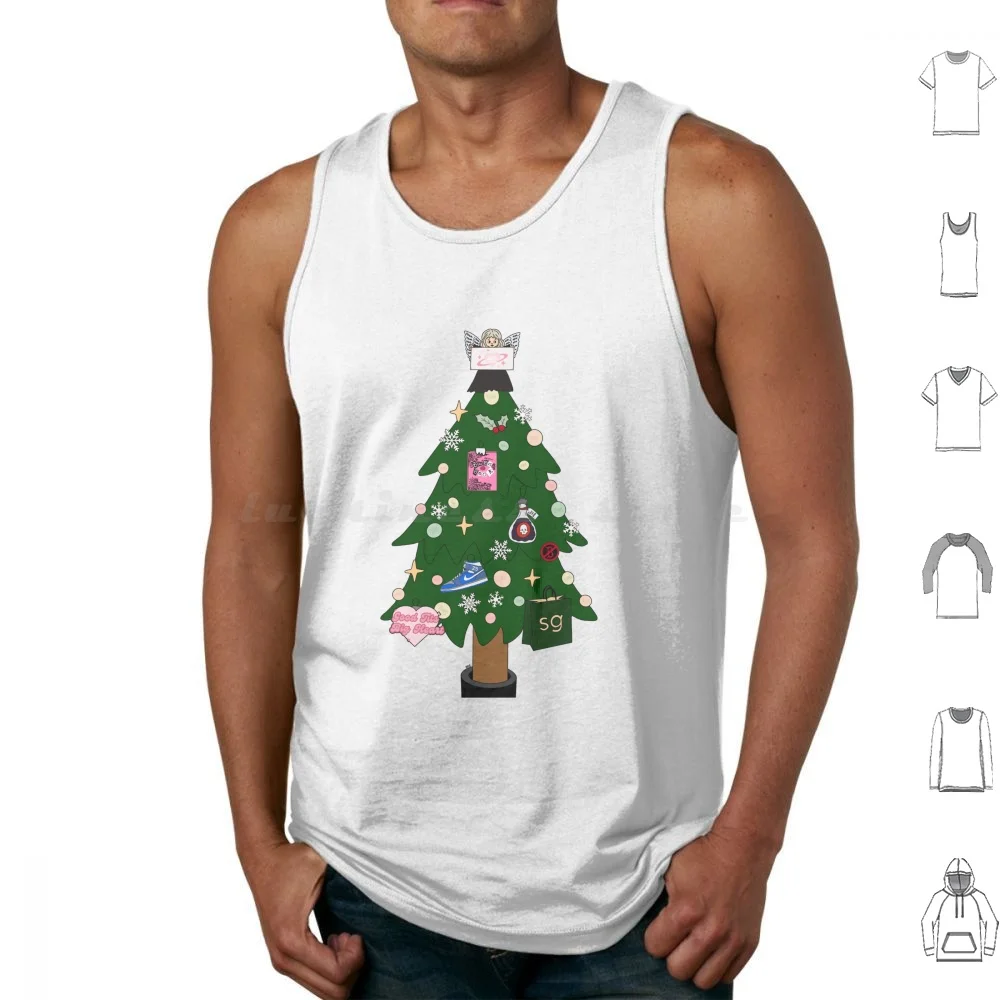 Renee Rapp-Christmas Tree-Holiday Tree Tank Tops Print Cotton In The Kitchen Renee Rapp Renee Rapp Too Well Good Tits And