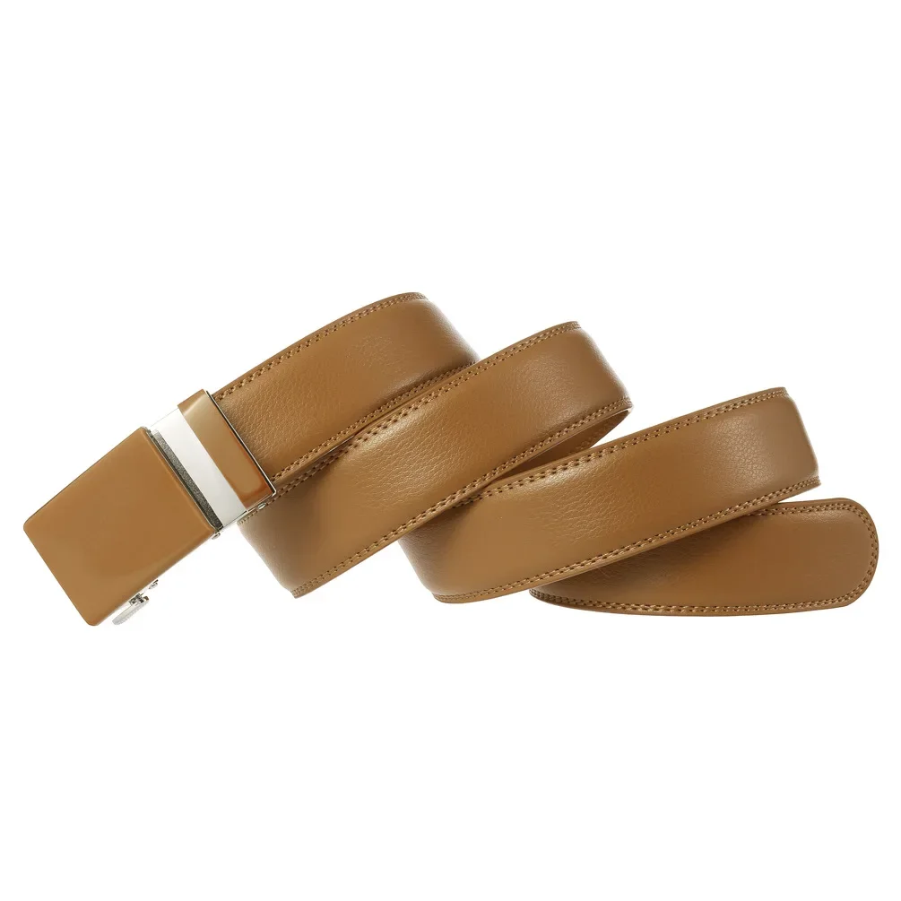 Automatischer Schnallengürtel aus echtem Leder, mehrfarbiger Hüftgurt für den täglichen Jeansgebrauch, 3,5 cm breiter Herren-Hüftgürtel, perfektes Vatertagsgeschenk – Detail 33