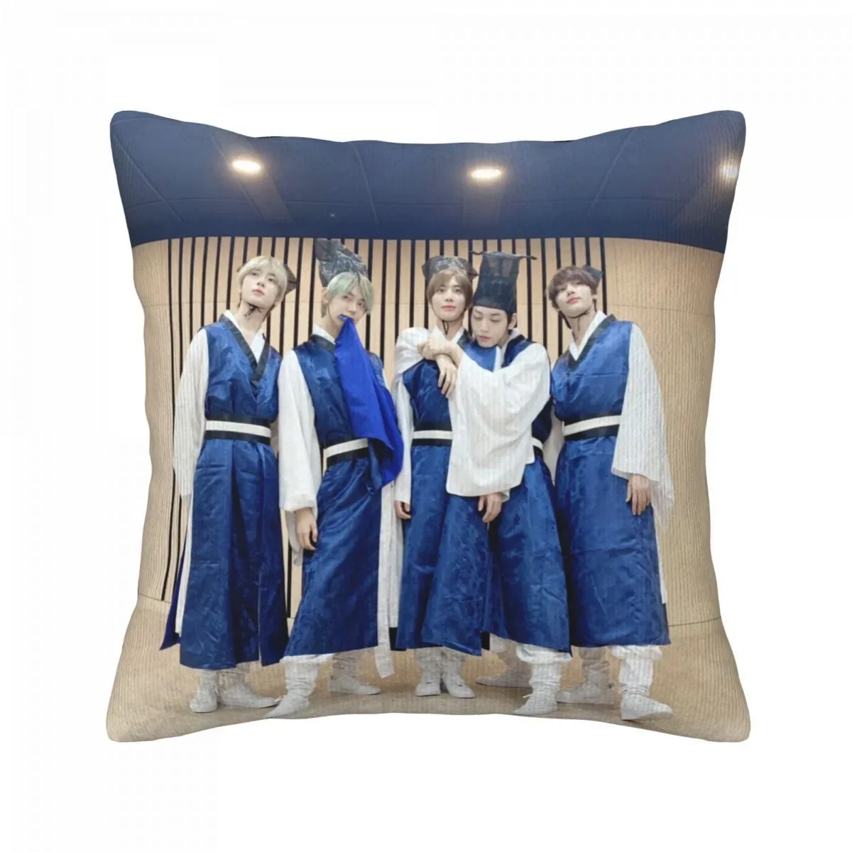 TXT HD Poster federa stampata fronte-retro SOOBIN YEONJUN BEOMGYU TAEHYUN HUENINGKAI foto Home Decor fodera per cuscino