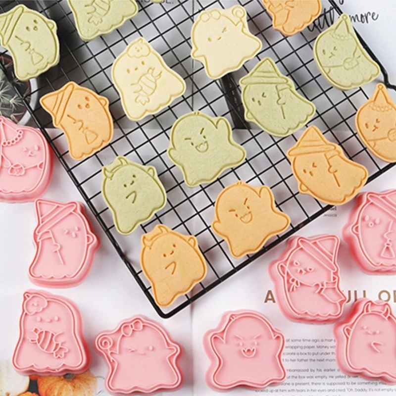 8 Miếng Khuôn Làm Bánh Quy Halloween Bánh Quy Cắt Quái Hình Bánh Quy Khuôn Làm Bánh Dụng Cụ Thích Hợp Cho Các Gia Đình Tụ Họp