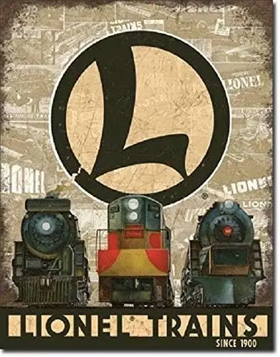 Tin Sign For Lionel Train Legacy Railroad Retro Ad Poster Wall Art Decor Metal Sign 8x12in