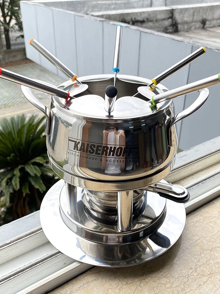 Stainless Steel Small Hot Pot Stove Single Cooking Noodle Pot