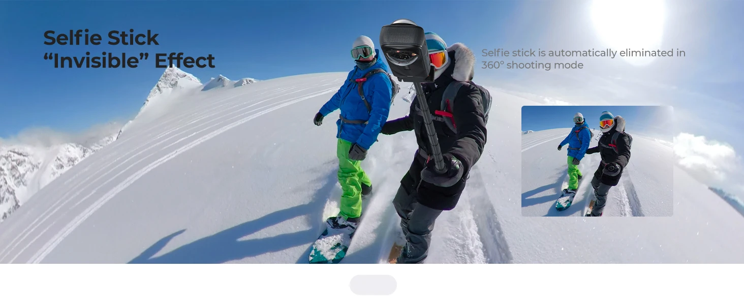 K&F CONCEPT Magnetischer klappbarer Selfie-Stick mit Schnellwechsel für Insta360 X6 X5 X4 Air – Aluminium-Teleskopstange mit unsichtbarem Stangendesign und stufenlos verstellbarer Länge für 360°-Vlogs – Detail 5