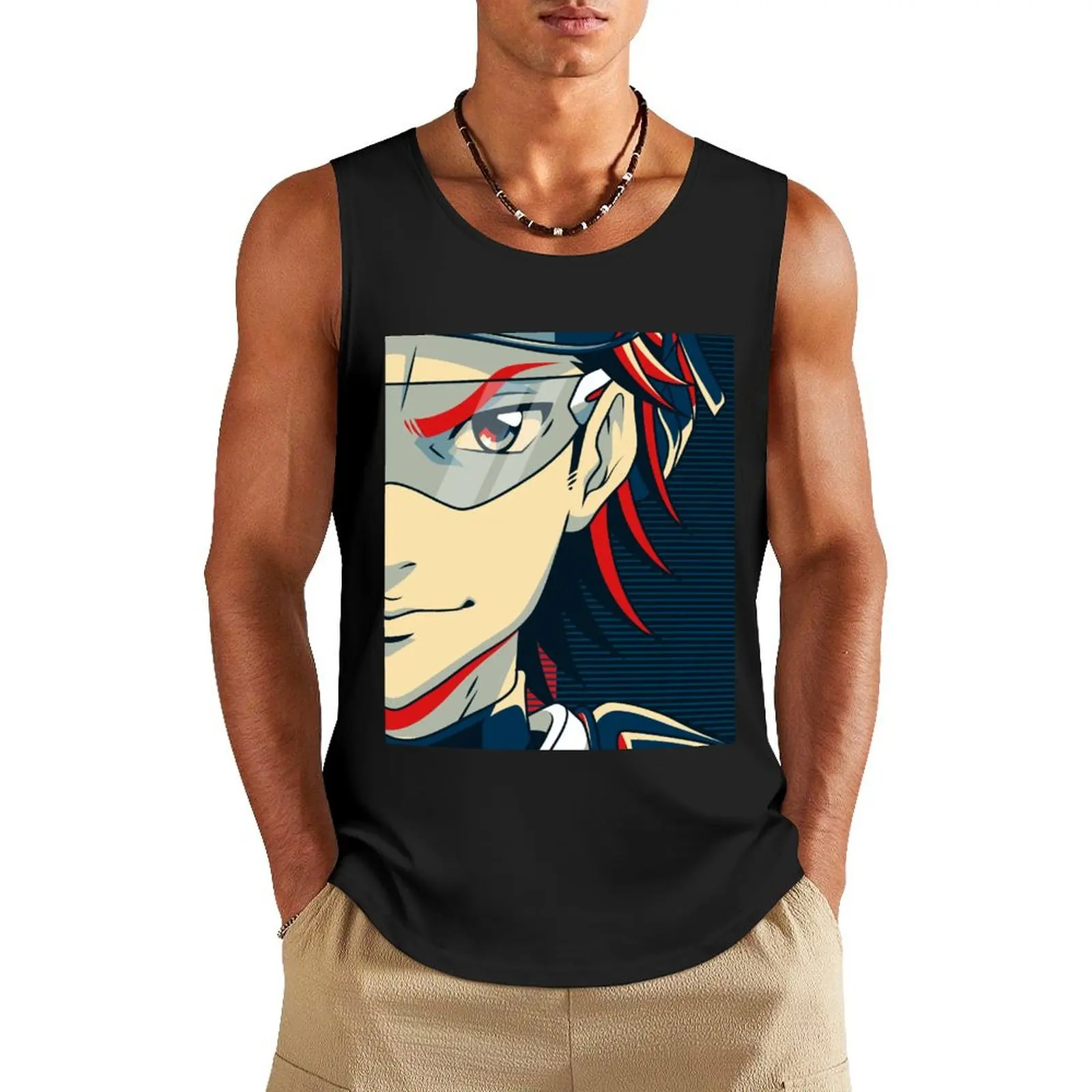 

Diamond no Ace: Miyuki Kazuya Catcher Tank Top t-shirts for Men's gym summer clothes for men Men's cotton t-shirt